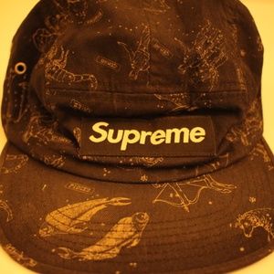 Supreme Black Constellations Camp Cap